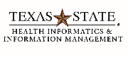 Texas State University-Health Informatics & Information Management Logo